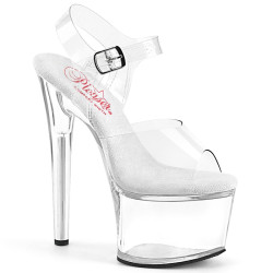 Pleaser PASSION-708 White Insole Platform High Heels