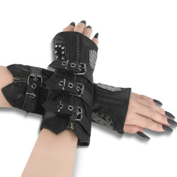 Demonia DA-457 Black Vegan Leather Accessories Women
