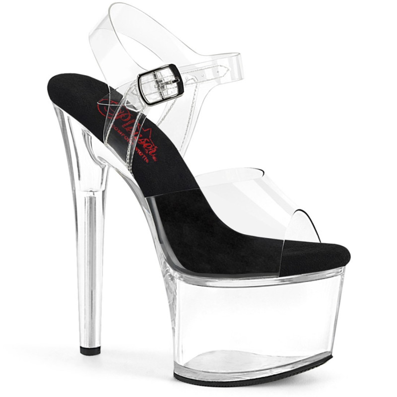 Pleaser PASSION-708 Black Insole Platform High Heels Pleaser PASSION-708 Black Insole Platform High Heels