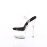 Pleaser PASSION-708 Black Insole Platform High Heels
