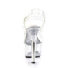Pleaser ASPIRE-608 Clear Platform High Heels Shoes Women