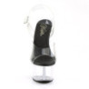 Pleaser ASPIRE-608 Black Clear Platform High Heel Shoes