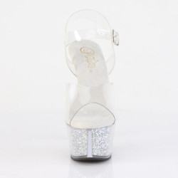 Pleaser ASPIRE-608RSI Clear Strass Platform High Heels