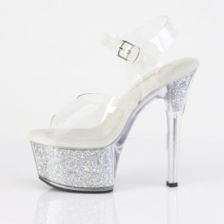 Pleaser ASPIRE-608RSI Clear Strass Platform High Heels