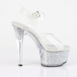 Pleaser ASPIRE-608RSI Clear Strass Platform High Heels