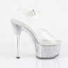 Pleaser ASPIRE-608RSI Clear Strass Platform High Heels