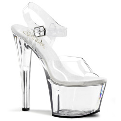 Pleaser SKY-308 Clear Platform High Heeled Women Shoes