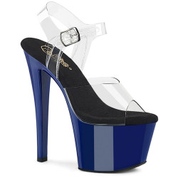 Pleaser SKY-308 Blue Platform High Heeled Women Shoes