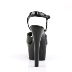 Pleaser ASPIRE-609 Black Patent Platform High Heels