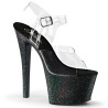 Pleaser SKY-308MG Black Platform High Heeled Pole Shoes