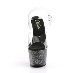 Pleaser SKY-308MG Black Platform High Heeled Pole Shoes