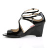 Pleaser Pink Label KIMBERLY-04 Black Patent Sale Men
