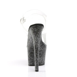 Pleaser SKY-308MG Black Platform High Heeled Pole Shoes