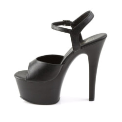 Pleaser ASPIRE-609 Black Platform High Heels Shoes Women