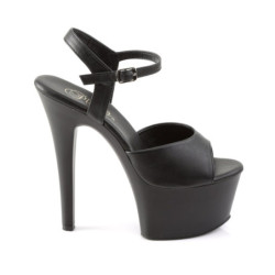 Pleaser ASPIRE-609 Black Platform High Heels Shoes Women