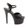 Pleaser ASPIRE-609 Black Platform High Heels Shoes Women