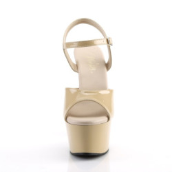 Pleaser ASPIRE-609 Cream Platform High Heels Shoes Women