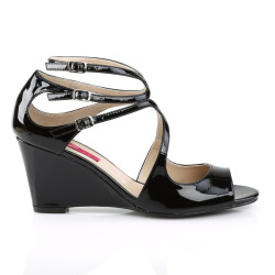 Pleaser Pink Label KIMBERLY-04 Black Patent Sale Men