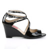 Pleaser Pink Label KIMBERLY-04 Black Patent Sale Men