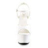 Pleaser ASPIRE-609 White Platform High Heels Shoes Women