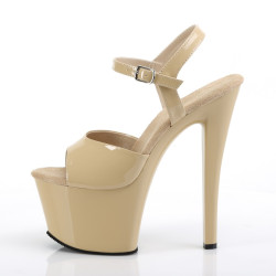 Pleaser SKY-309 Cream Platform High Heels Disco Shoes