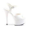 Pleaser ASPIRE-609 White Platform High Heels Shoes Women