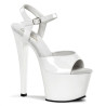 Pleaser SKY-309 White Platform High Heels Disco Shoes