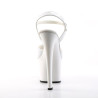 Pleaser SKY-309 White Platform High Heels Disco Shoes