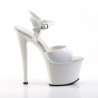 Pleaser SKY-309 White Platform High Heels Disco Shoes
