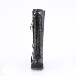 Demonia ASSAULT-218 Black Vegan Platform Women Boots