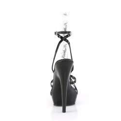 Fabulicious SULTRY-638 Black High Heel Strappy Sandals