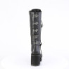 Demonia ASSAULT-218 Black Vegan Platform Women Boots