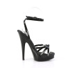 Fabulicious SULTRY-638 Black High Heel Strappy Sandals