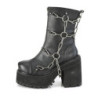 Demonia ASSAULT-66 Black Vegan Platform Women Boots