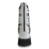 Demonia ASSAULT-66 Grey Reflective Platform Women Boots