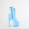 Pleaser ADORE-1020 Baby Blue Patent Heeled Ankle Boots