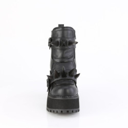 Demonia ASSAULT-72 Black Vegan Platform Women Boots