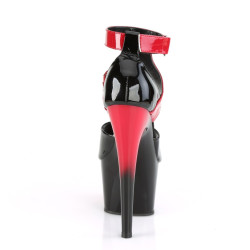 Pleaser ADORE-700-16 Black-Red Patent Red Black Sale