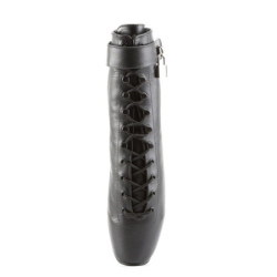 Pleaser ADORE-708SS Transparent Black Glitter