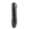 Pleaser ADORE-708SS Transparent Black Glitter