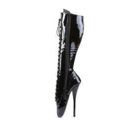Devious BALLET-2020 Patent Spike Stiletto Heeled Boots