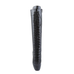 Devious BALLET-2020 Leather Spike Stiletto Heeled Boots