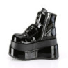 Demonia BEAR-104 Black Patent Vegan Platform Women Boots