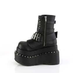 Demonia BEAR-150 Black Vegan Platform Women Boots