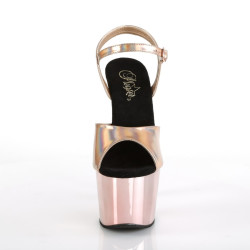 Pleaser ADORE-709HGCH Rose Gold Hologram Chrome Sale