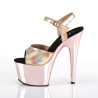 Pleaser ADORE-709HGCH Rose Gold Hologram Chrome Sale