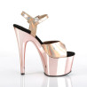 Pleaser ADORE-709HGCH Rose Gold Hologram Chrome Sale