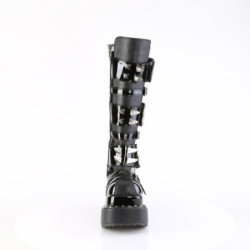 Demonia BEAR-215 Black Vegan Platform Women Boots