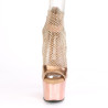 Pleaser ADORE-765RM Rose Gold Metallic Strass Mesh Chrom