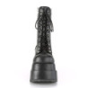 Demonia BEAR-265 Black Vegan Platform Women Boots